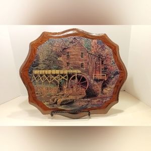 Water Wheel Mill Photo Wall Plaque Glade Creek Grist Mill Beckley West Virginia